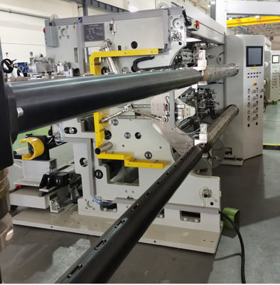 화려한 터치 스크린 흰색 썰기 리바인더 기계 기판 PET+Cu OPP+Cu PET+Al